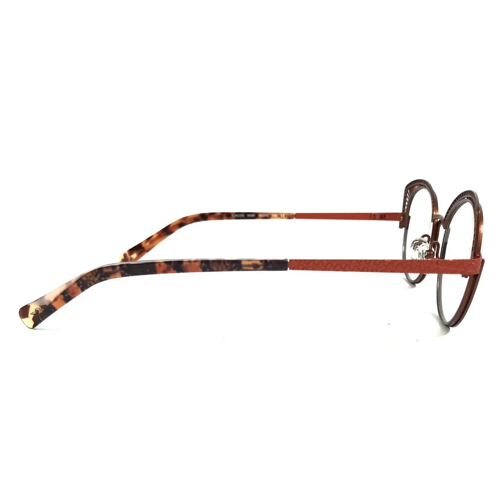 BOZ Eyeglasses Frames ICACOS 9000 Satin Black Brown Orange Cat Eye 48-19-140